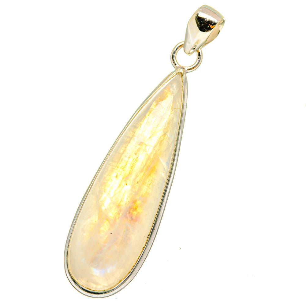 Rainbow Moonstone Pendants handcrafted by Ana Silver Co - PD14423