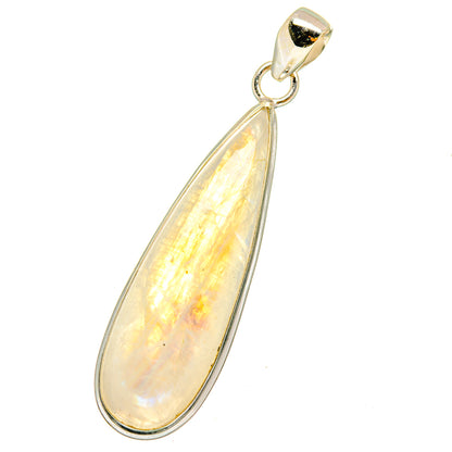 Rainbow Moonstone Pendants handcrafted by Ana Silver Co - PD14423