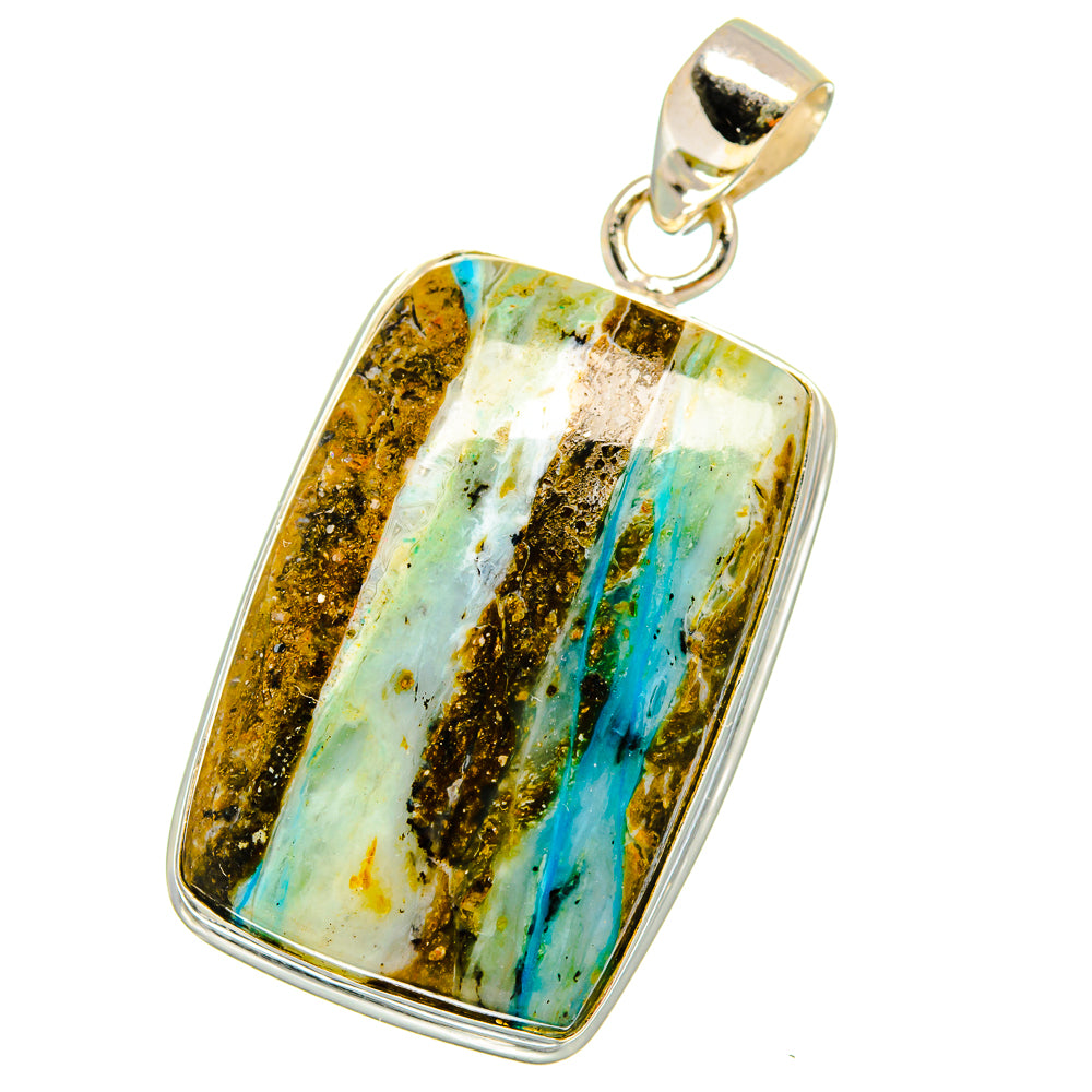 Peruvian Opal Pendants handcrafted by Ana Silver Co - PD14450