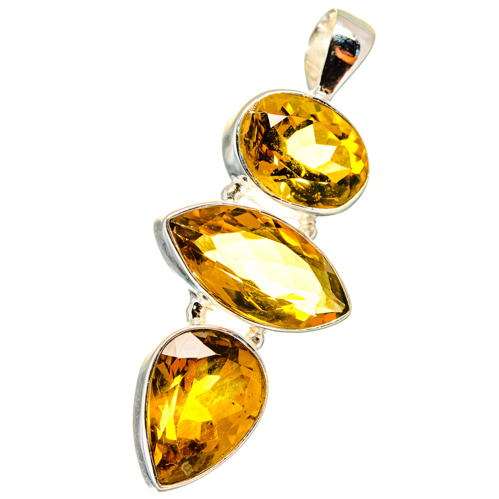 Mandarin Citrine Pendants handcrafted by Ana Silver Co - PD14460