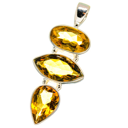 Mandarin Citrine Pendants handcrafted by Ana Silver Co - PD14468
