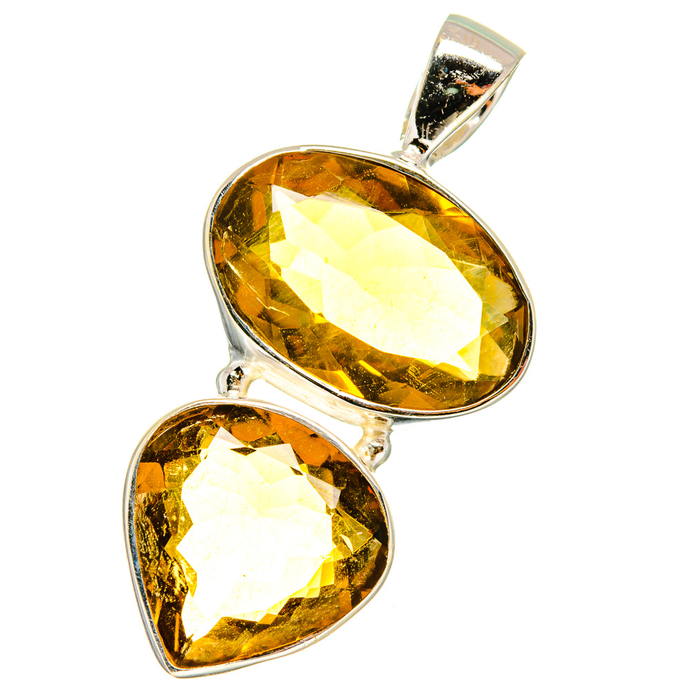 Mandarin Citrine Pendants handcrafted by Ana Silver Co - PD14469