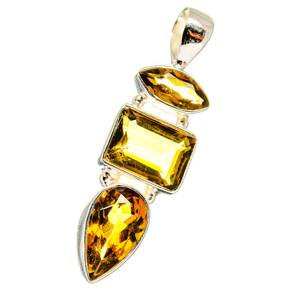Mandarin Citrine Pendants handcrafted by Ana Silver Co - PD14471