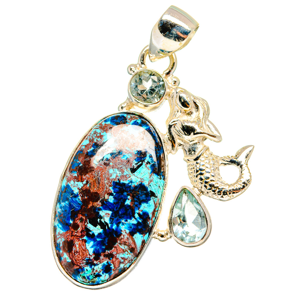 Shattuckite Pendants handcrafted by Ana Silver Co - PD14474