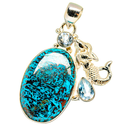Shattuckite Pendants handcrafted by Ana Silver Co - PD14475