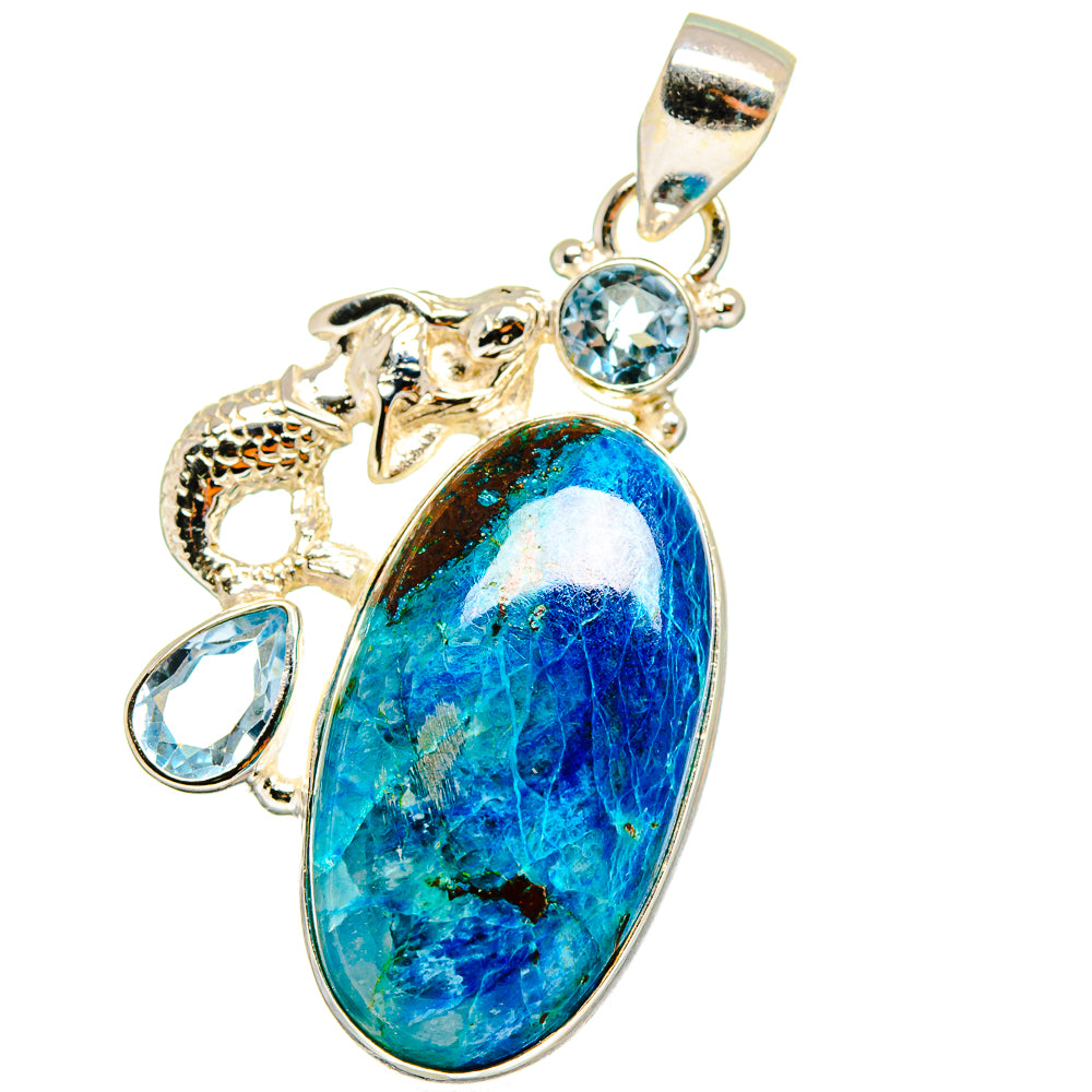 Shattuckite Pendants handcrafted by Ana Silver Co - PD14476