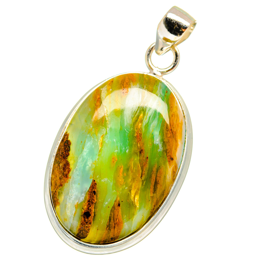 Peruvian Opal Pendants handcrafted by Ana Silver Co - PD14484