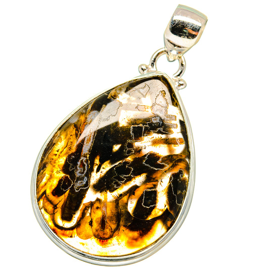 Turkish Tube Agate Pendants handcrafted by Ana Silver Co - PD14514