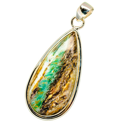 Peruvian Opal Pendants handcrafted by Ana Silver Co - PD14517
