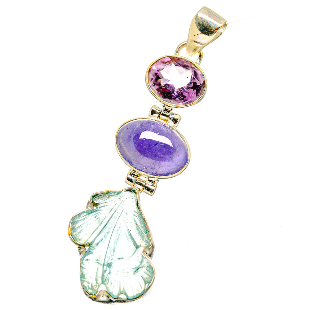Aquamarine Pendants handcrafted by Ana Silver Co - PD14534