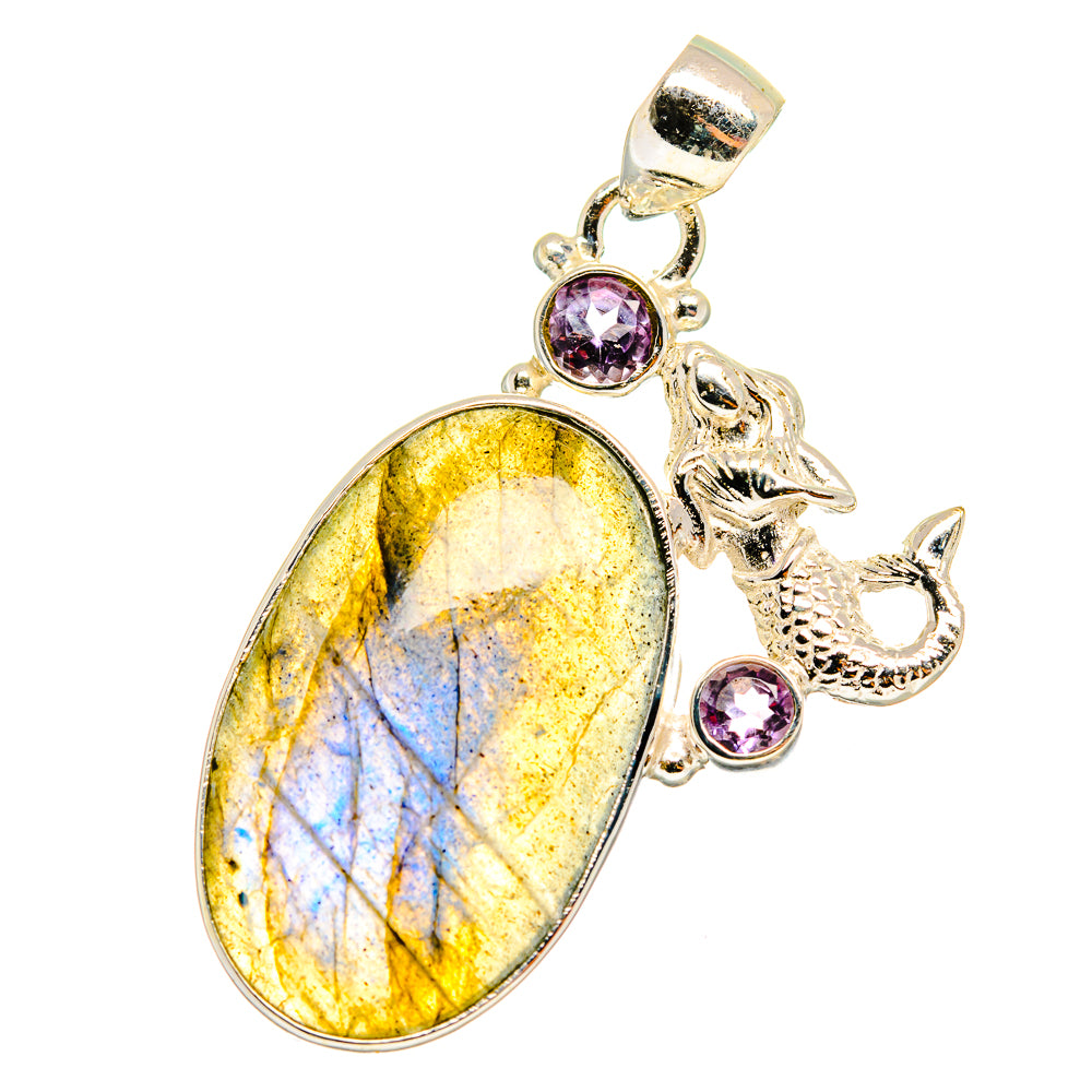 Labradorite Pendants handcrafted by Ana Silver Co - PD14538