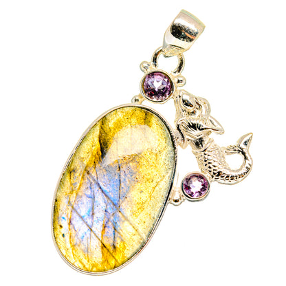 Labradorite Pendants handcrafted by Ana Silver Co - PD14538