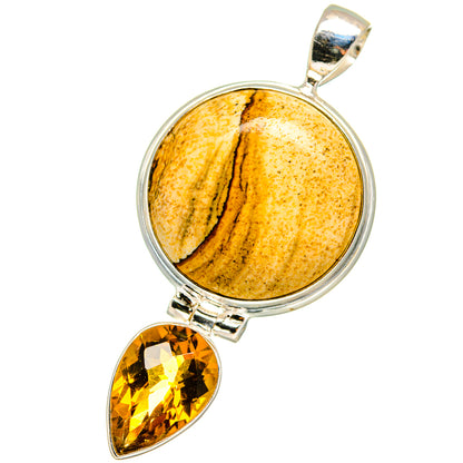 Picture Jasper Pendants handcrafted by Ana Silver Co - PD14557