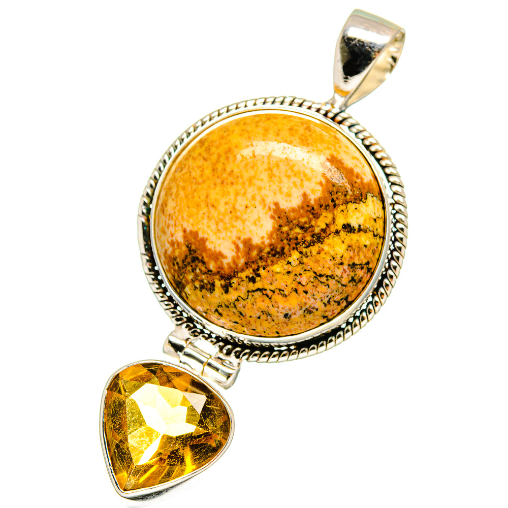 Picture Jasper Pendants handcrafted by Ana Silver Co - PD14563