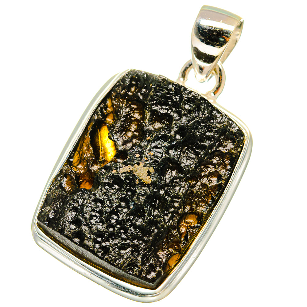 Tektite Pendants handcrafted by Ana Silver Co - PD14576