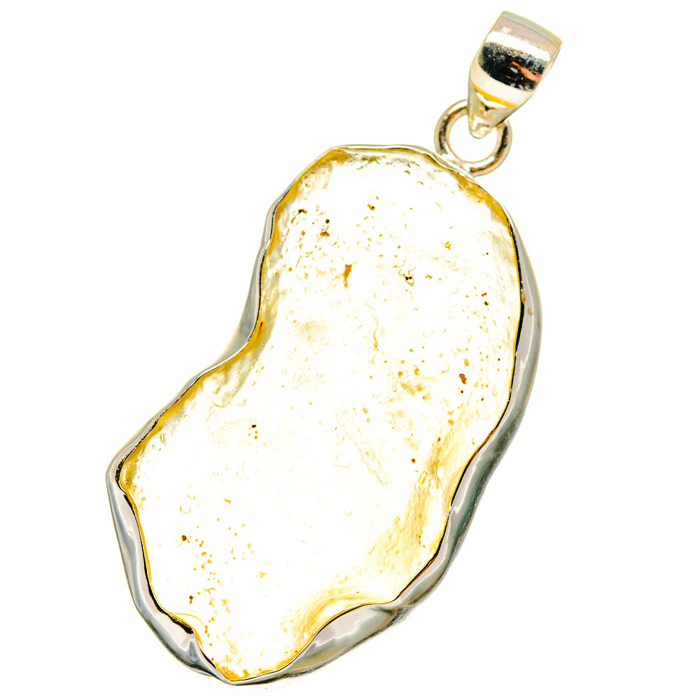 Libyan Desert Glass Pendants handcrafted by Ana Silver Co - PD14587