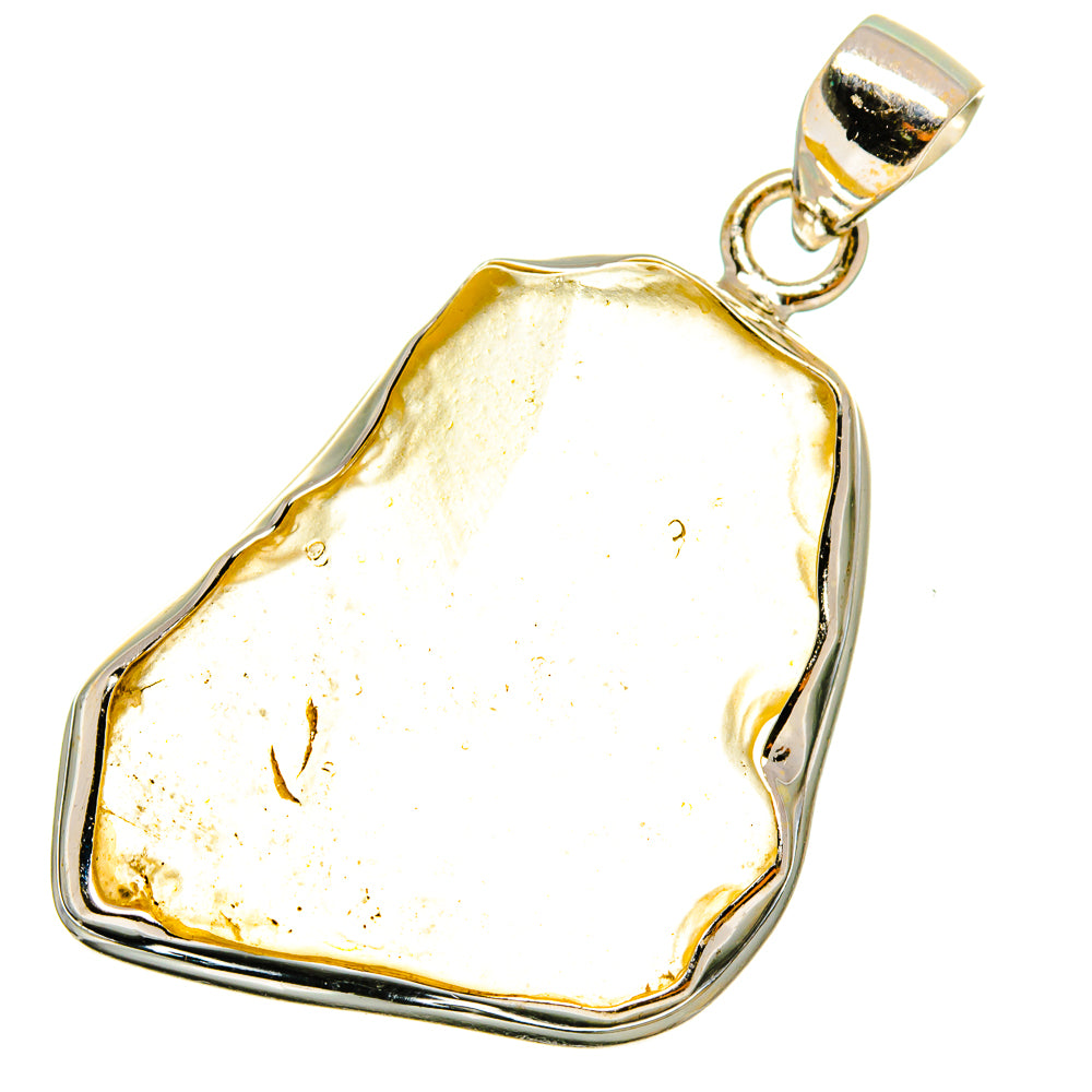 Libyan Desert Glass Pendants handcrafted by Ana Silver Co - PD14590