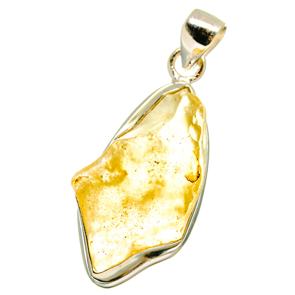 Libyan Desert Glass Pendants handcrafted by Ana Silver Co - PD14593