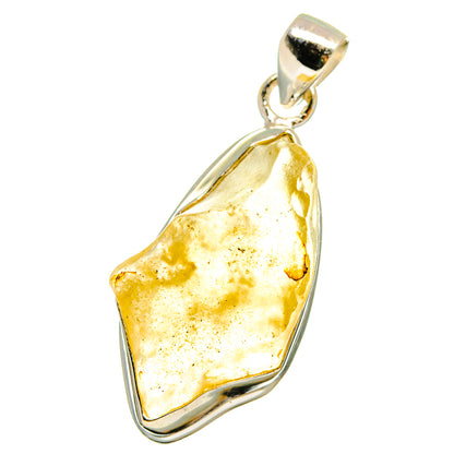 Libyan Desert Glass Pendants handcrafted by Ana Silver Co - PD14593