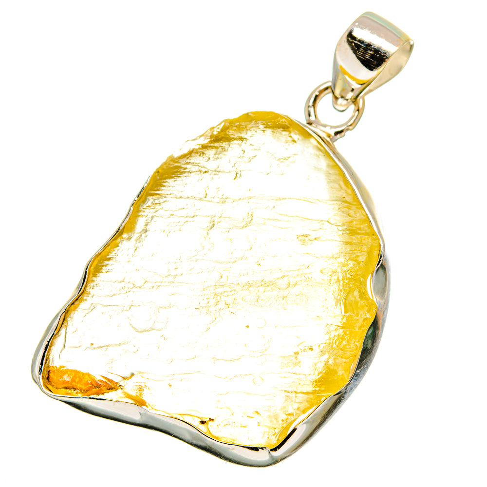 Libyan Desert Glass Pendants handcrafted by Ana Silver Co - PD14596