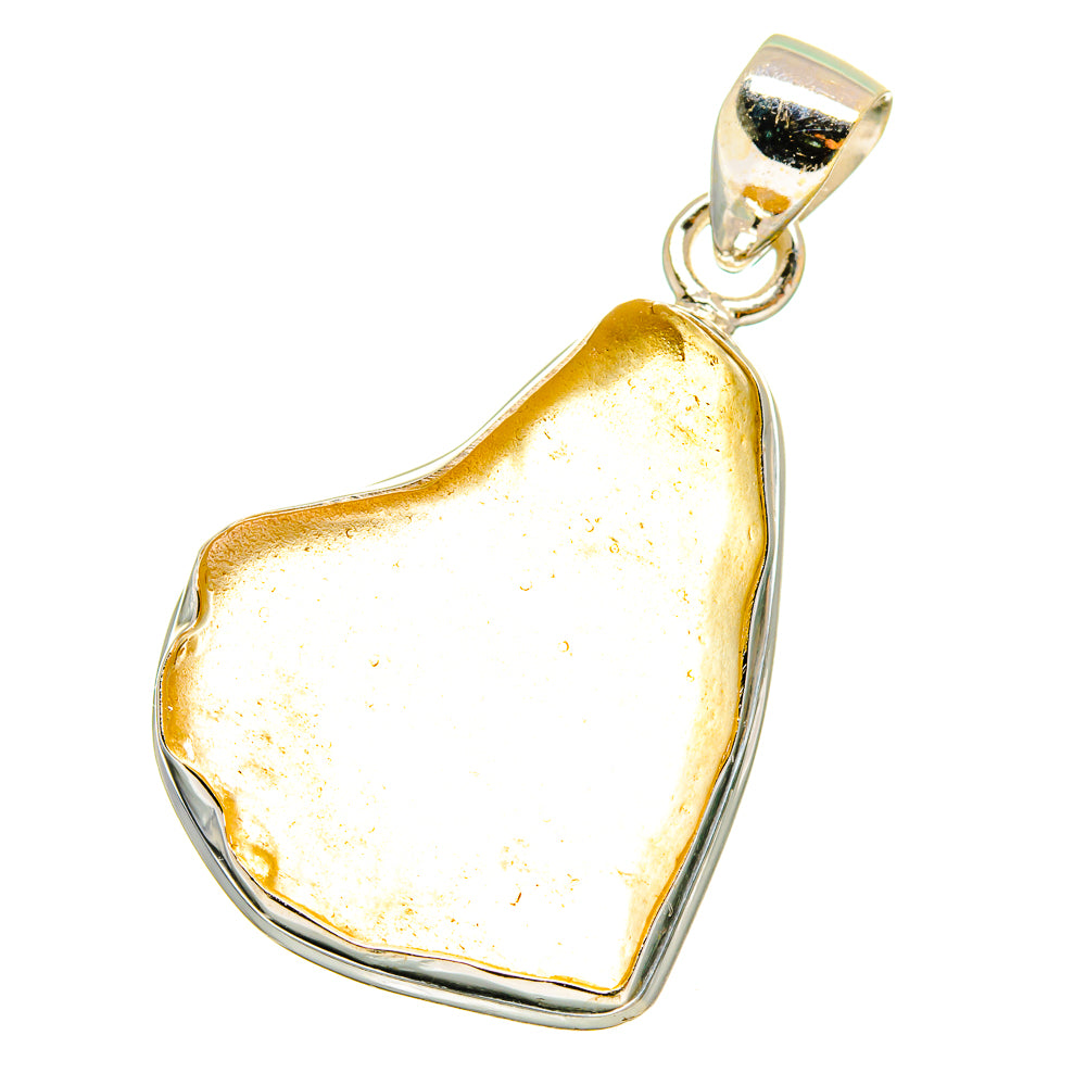 Libyan Desert Glass Pendants handcrafted by Ana Silver Co - PD14598