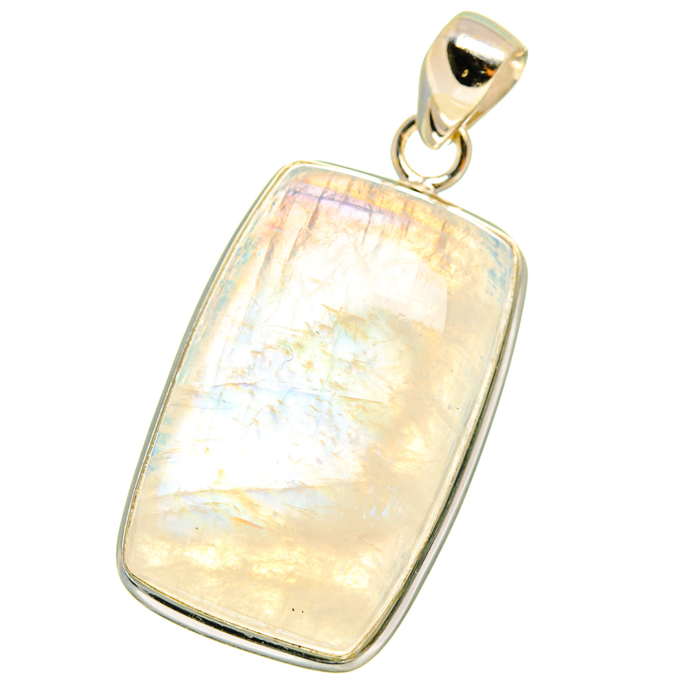 Rainbow Moonstone Pendants handcrafted by Ana Silver Co - PD14603