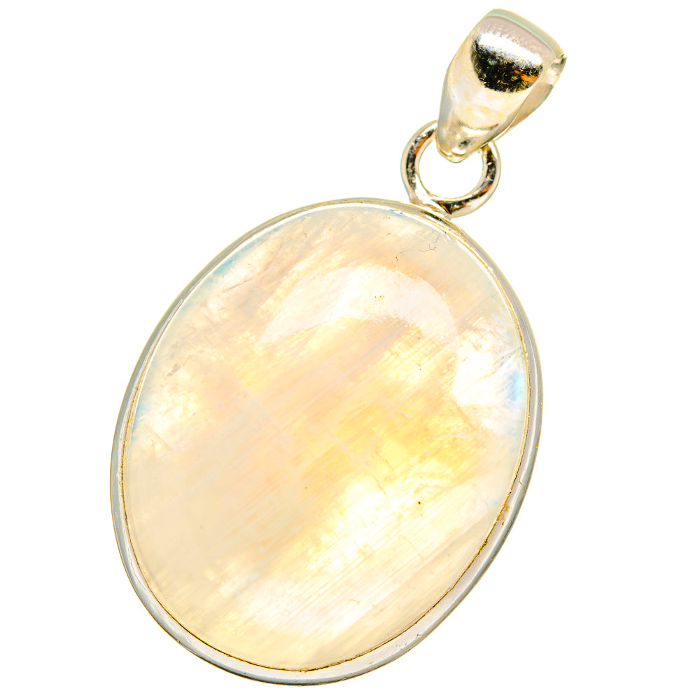 Rainbow Moonstone Pendants handcrafted by Ana Silver Co - PD14605