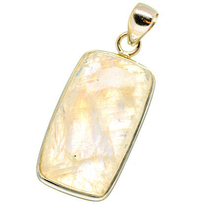 Rainbow Moonstone Pendants handcrafted by Ana Silver Co - PD14609