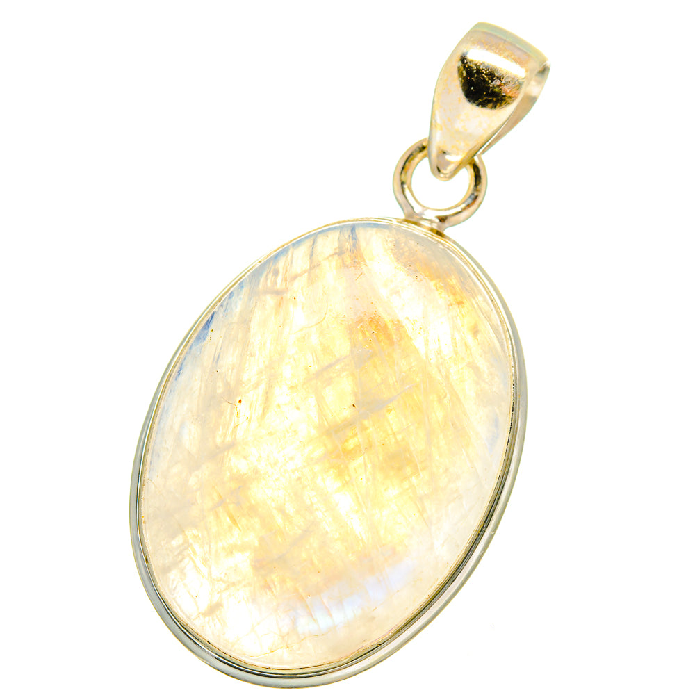 Rainbow Moonstone Pendants handcrafted by Ana Silver Co - PD14620