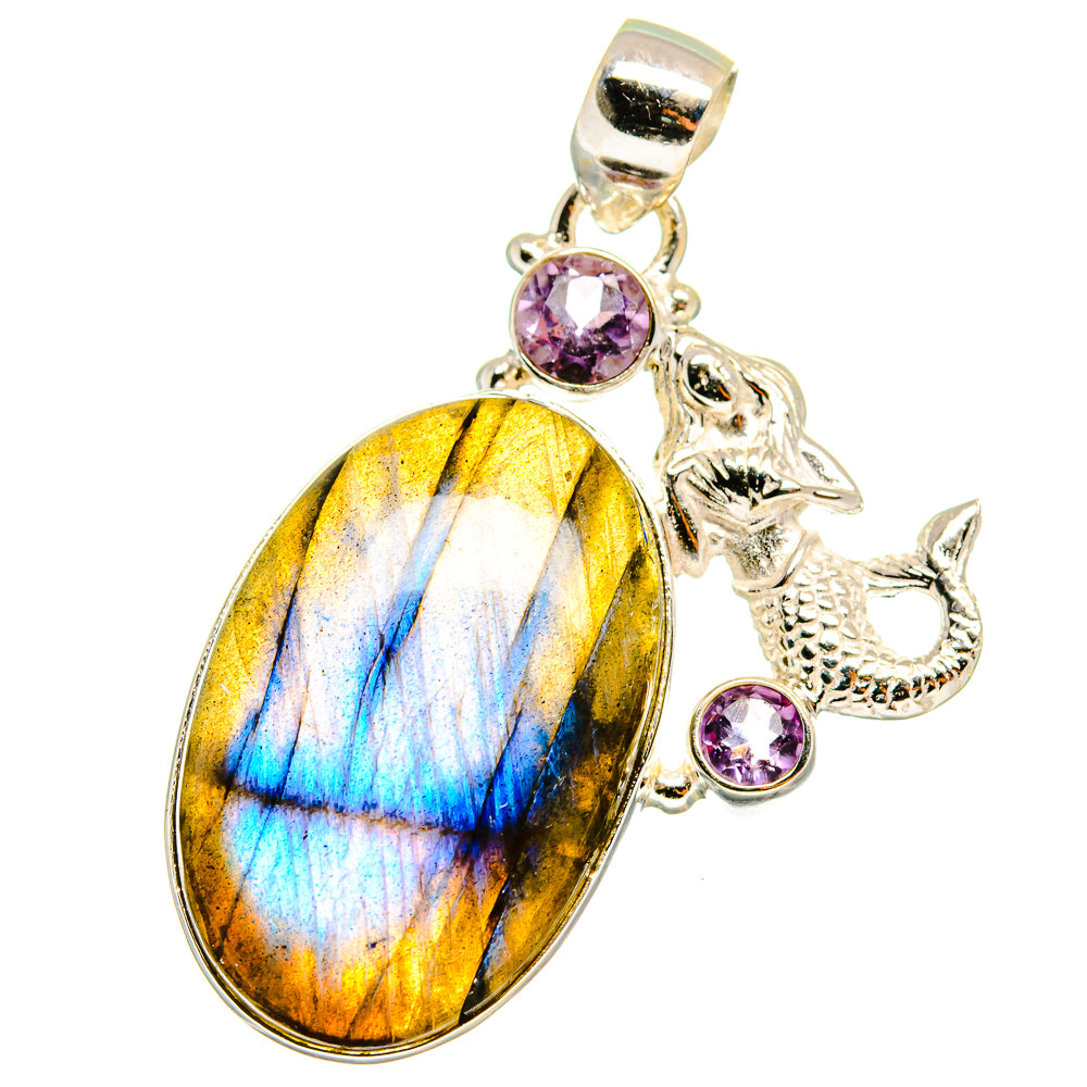 Labradorite Pendants handcrafted by Ana Silver Co - PD14630