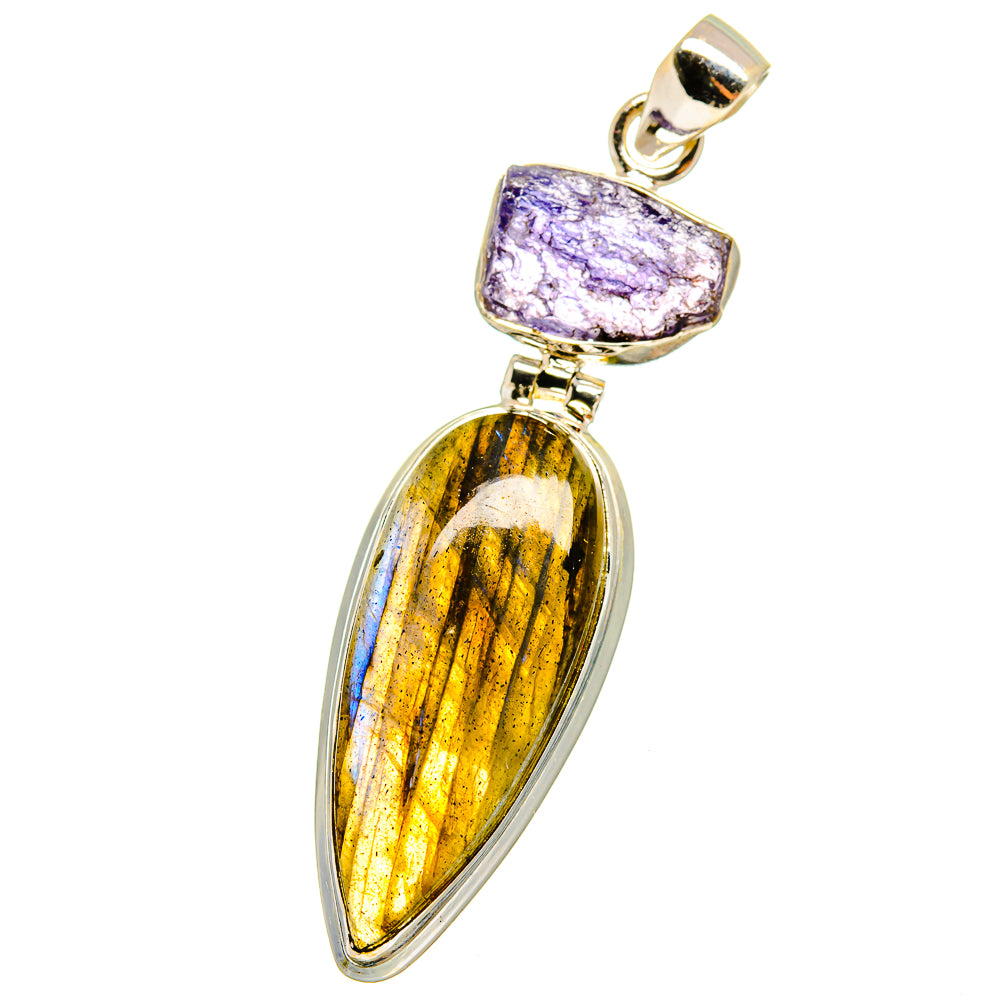 Labradorite Pendants handcrafted by Ana Silver Co - PD14644