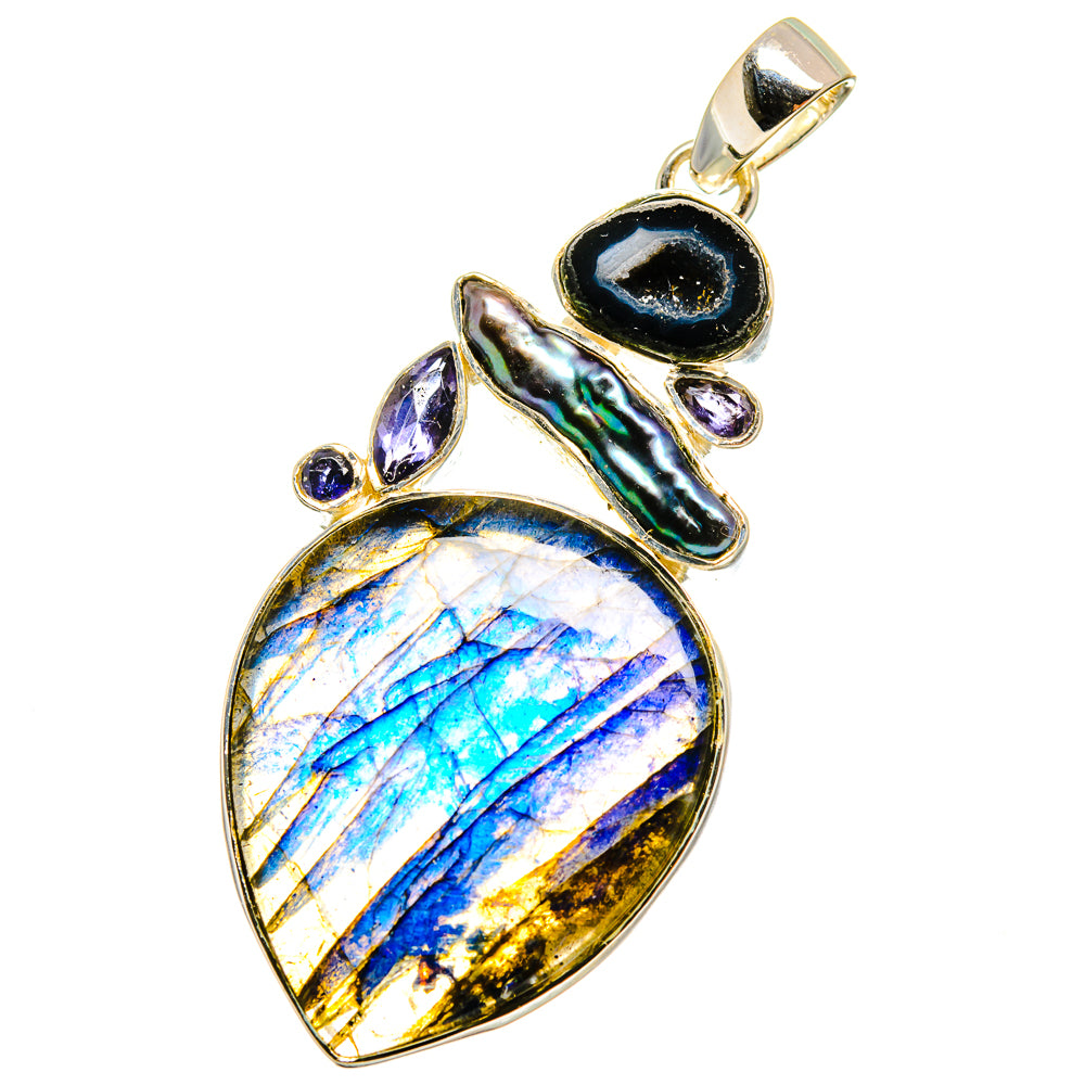 Labradorite Pendants handcrafted by Ana Silver Co - PD14645