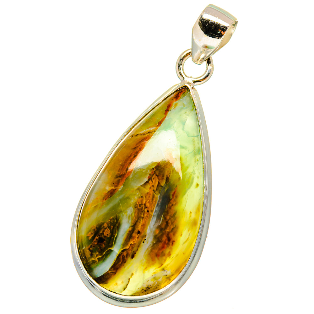 Peruvian Opal Pendants handcrafted by Ana Silver Co - PD14649