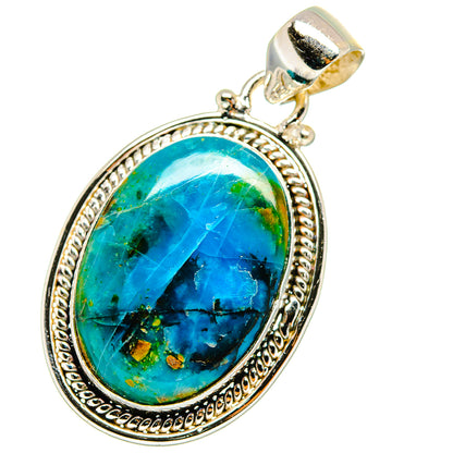 Peruvian Opal Pendants handcrafted by Ana Silver Co - PD14651