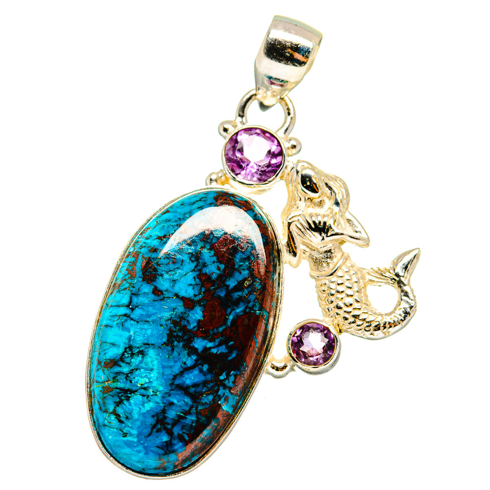 Shattuckite Pendants handcrafted by Ana Silver Co - PD14656