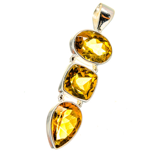 Mandarin Citrine Pendants handcrafted by Ana Silver Co - PD14681