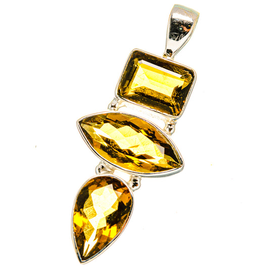 Mandarin Citrine Pendants handcrafted by Ana Silver Co - PD14683