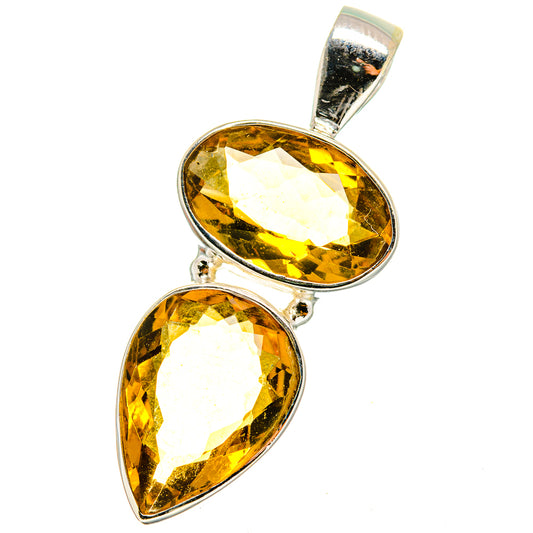 Mandarin Citrine Pendants handcrafted by Ana Silver Co - PD14688