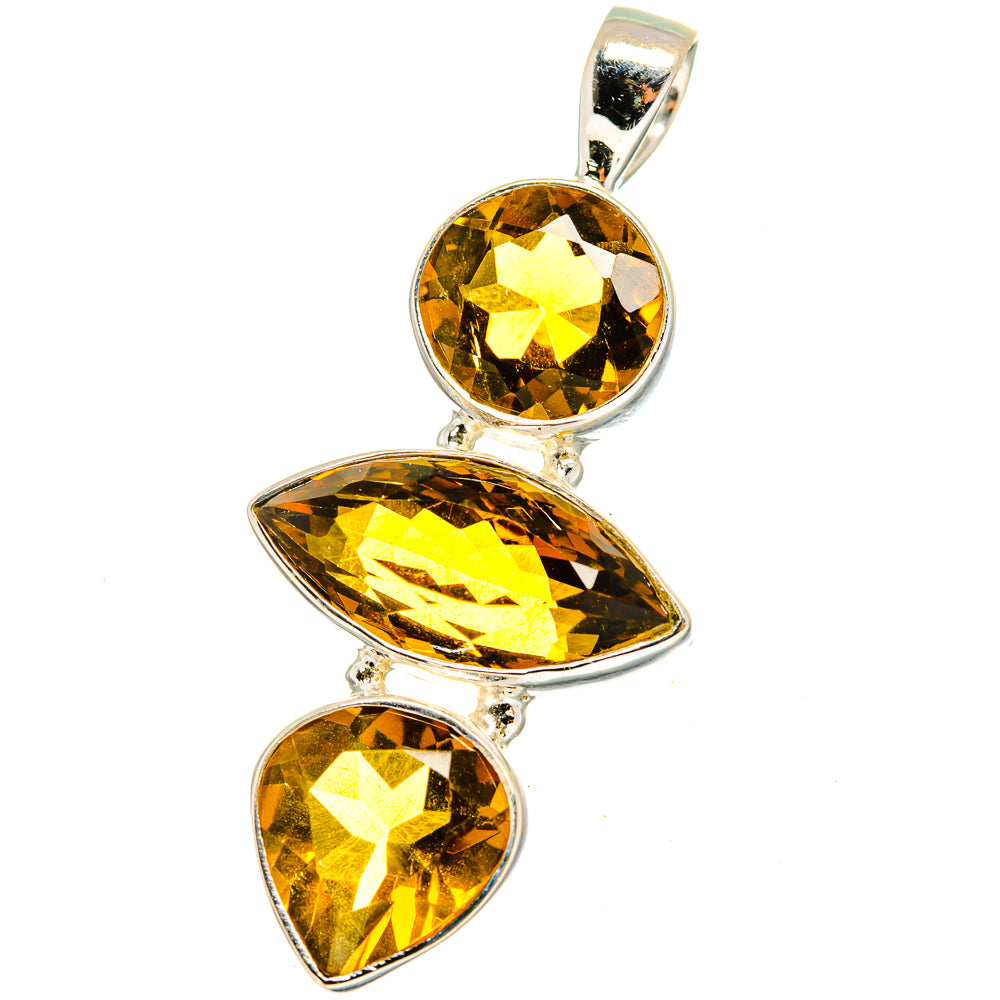 Mandarin Citrine Pendants handcrafted by Ana Silver Co - PD14692