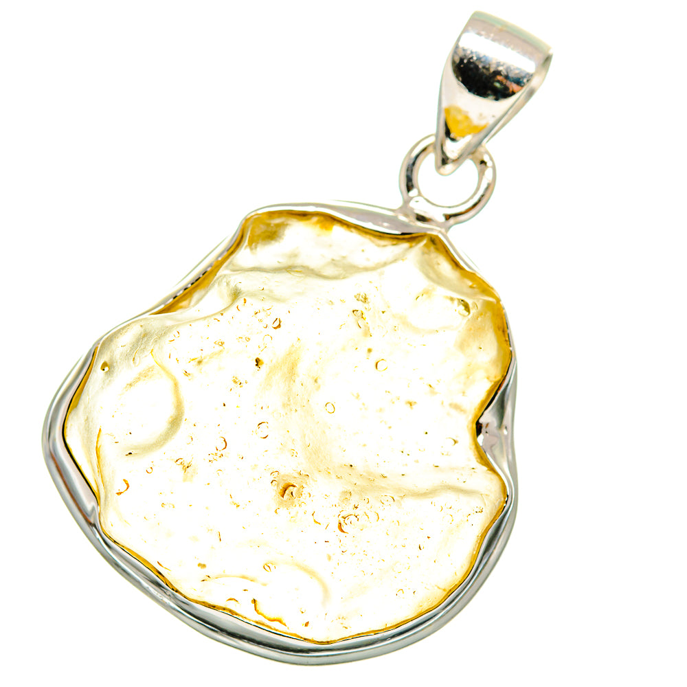 Libyan Desert Glass Pendants handcrafted by Ana Silver Co - PD14706