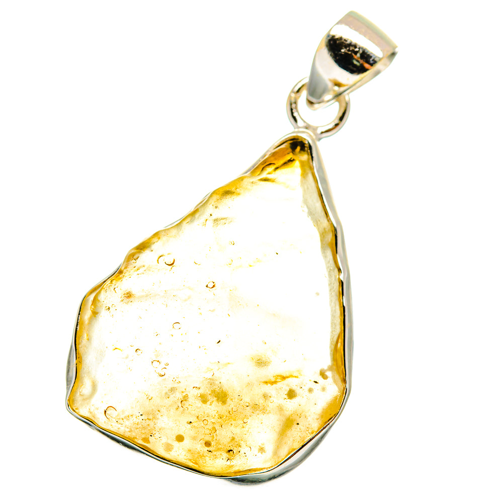 Libyan Desert Glass Pendants handcrafted by Ana Silver Co - PD14707