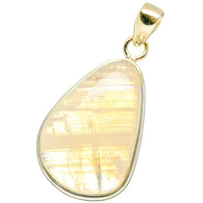 Rainbow Moonstone Pendants handcrafted by Ana Silver Co - PD14721