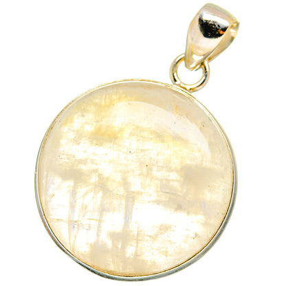 Rainbow Moonstone Pendants handcrafted by Ana Silver Co - PD14726