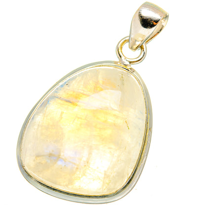 Rainbow Moonstone Pendants handcrafted by Ana Silver Co - PD14728