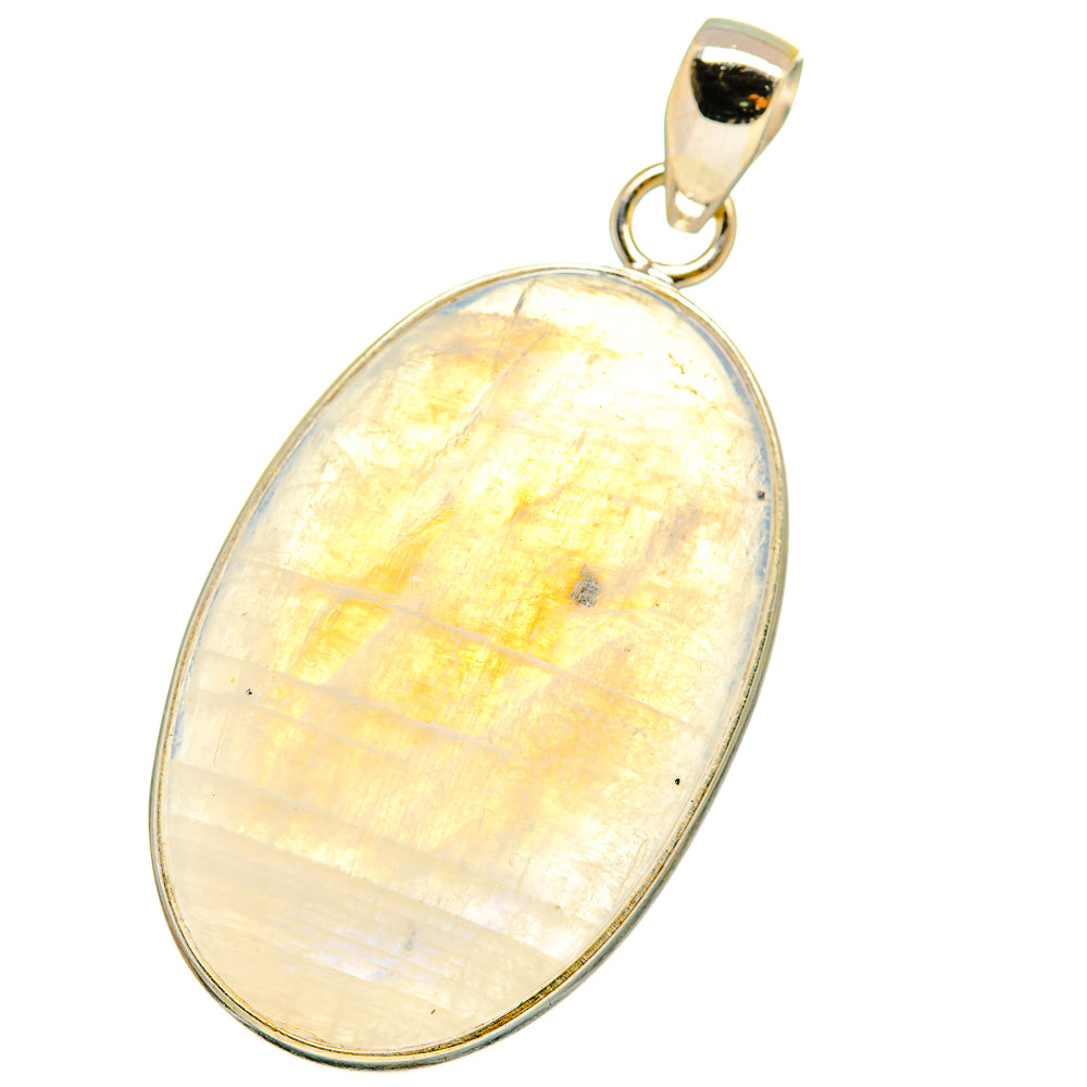 Rainbow Moonstone Pendants handcrafted by Ana Silver Co - PD14730