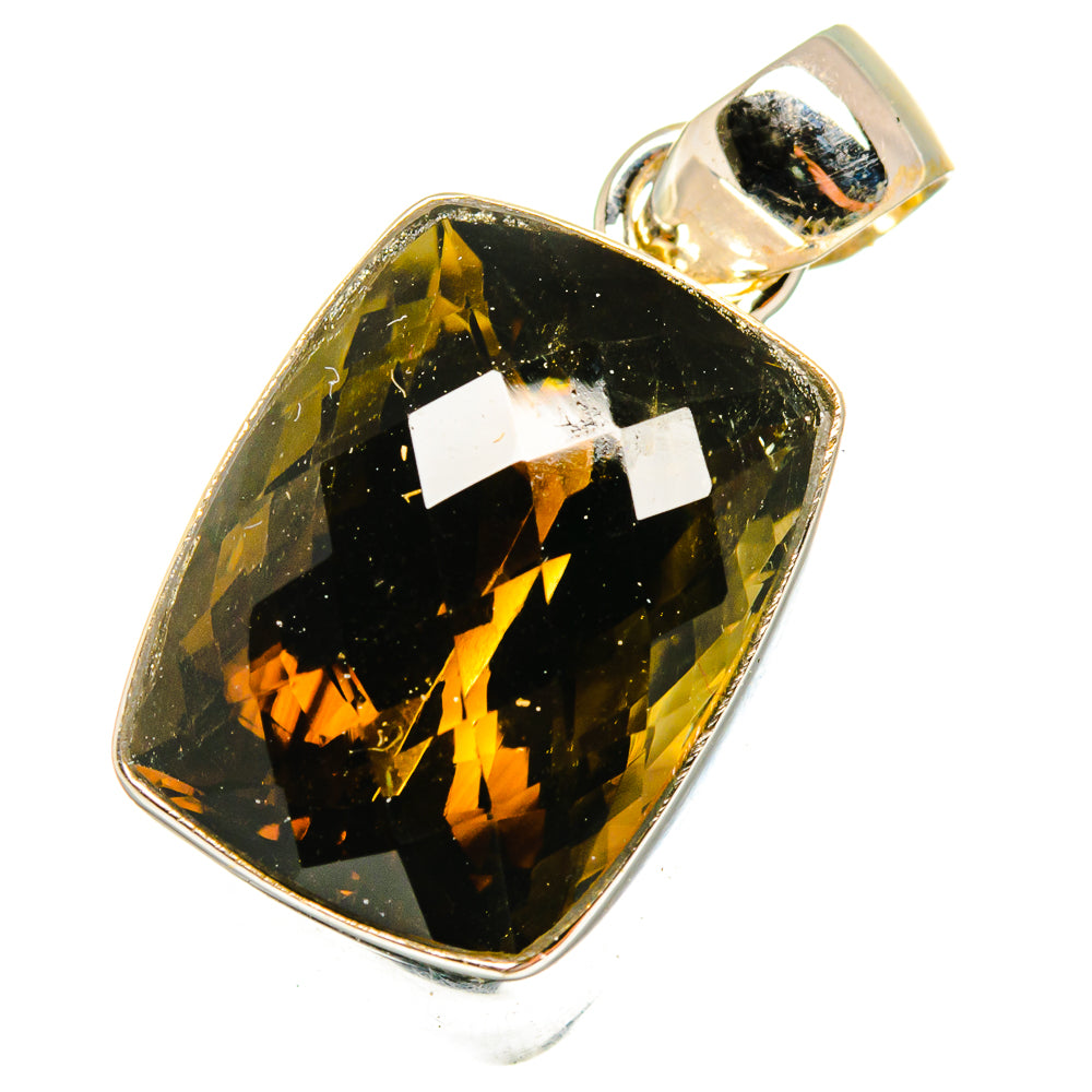 Olive Quartz Pendants handcrafted by Ana Silver Co - PD14769