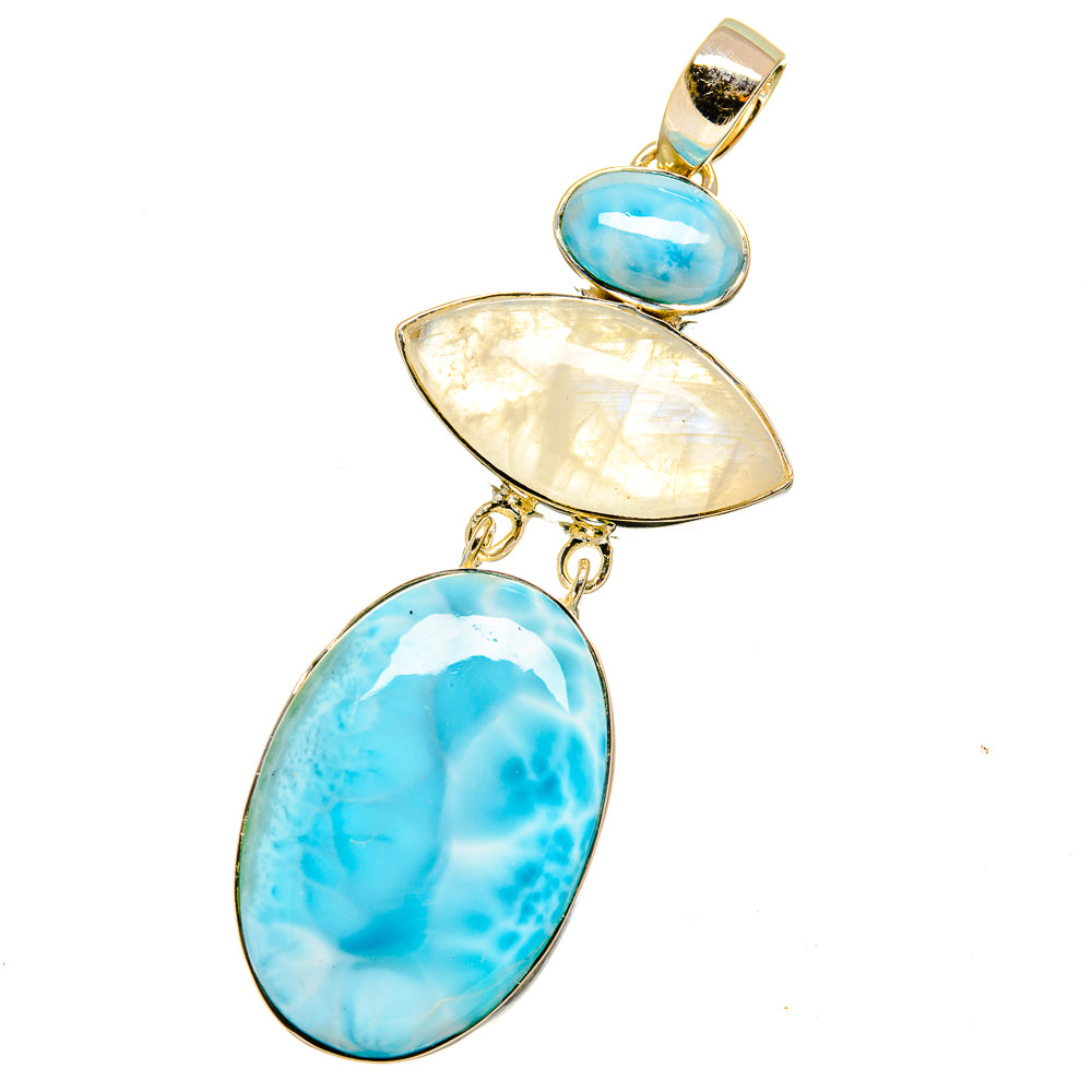 Larimar Pendants handcrafted by Ana Silver Co - PD14783
