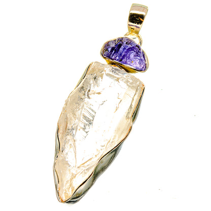 Rainbow Moonstone Pendants handcrafted by Ana Silver Co - PD14785