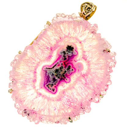 Pink Solar Quartz Pendants handcrafted by Ana Silver Co - PD14800