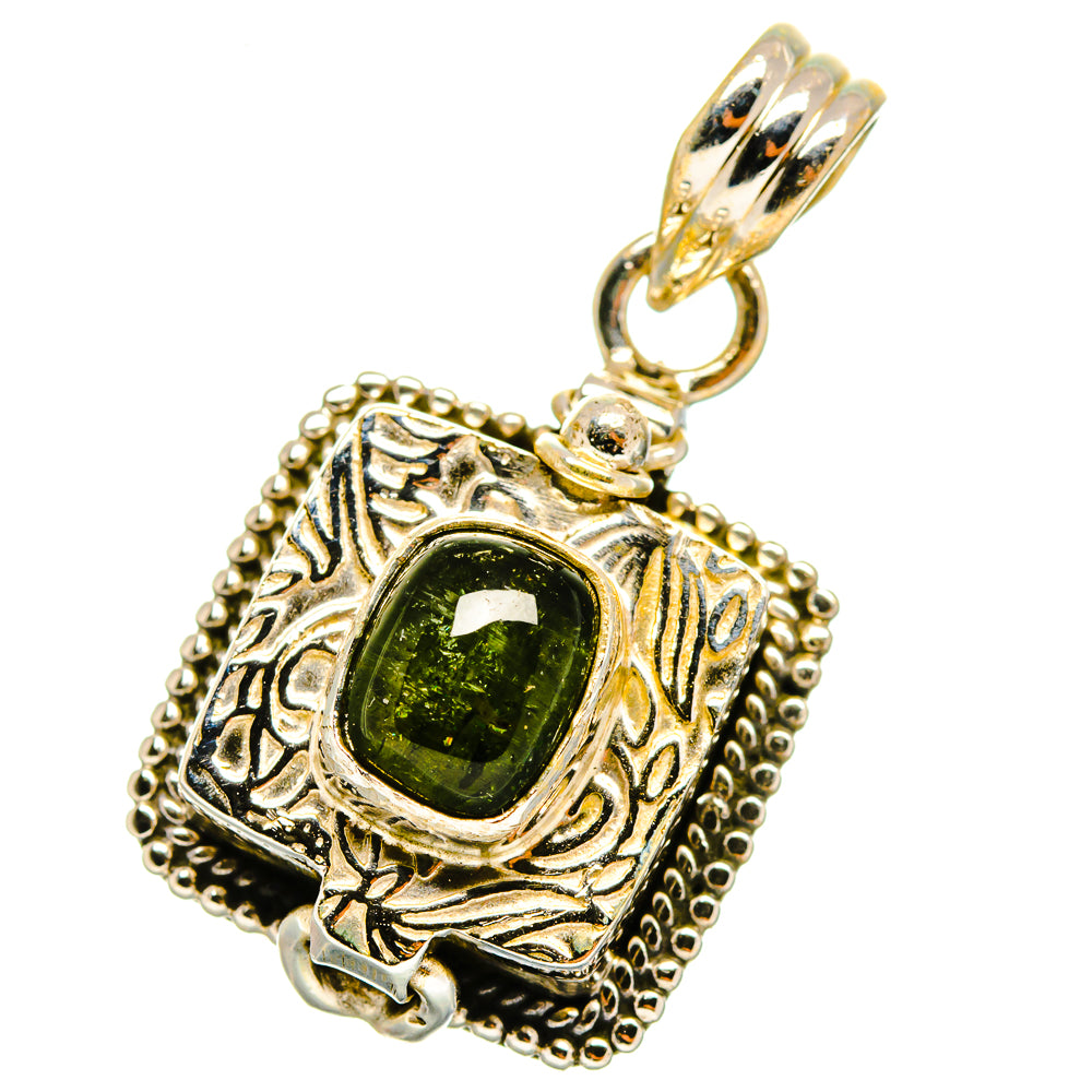 Green Tourmaline Pendants handcrafted by Ana Silver Co - PD14812